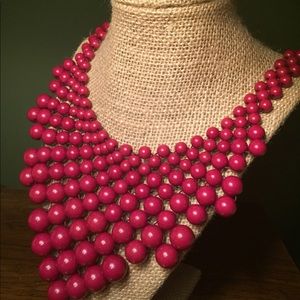 Warm Red Necklace bib